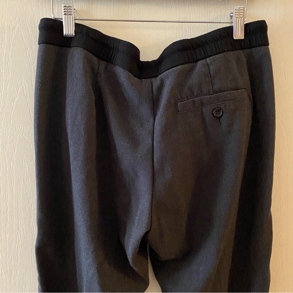 JAMES PERSE Pull On Elastic Waist Straight Leg Pants in Grey & Black - M - Picture 4 of 10